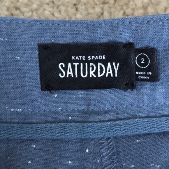 KATE SPADE SATURDAY Linen Blend Skirt - Picture 4 of 5